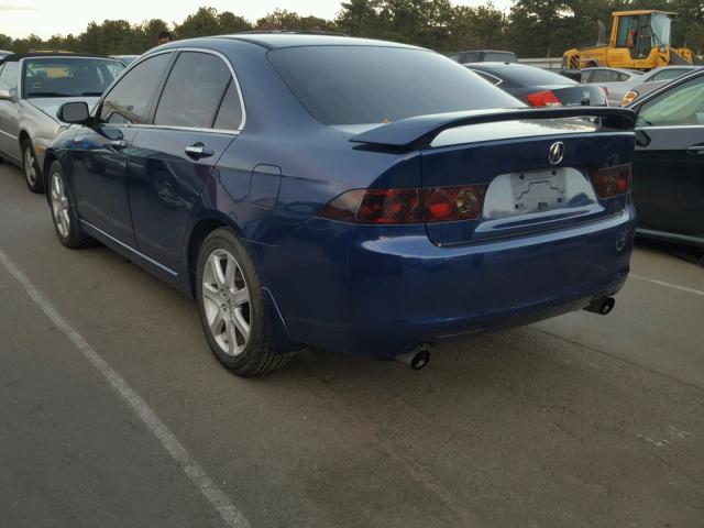 JH4CL96804C038238 - 2004 ACURA TSX BLUE photo 3