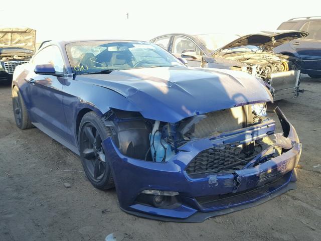 1FA6P8AM5G5316955 - 2016 FORD MUSTANG BLUE photo 1