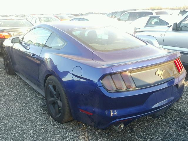 1FA6P8AM5G5316955 - 2016 FORD MUSTANG BLUE photo 3