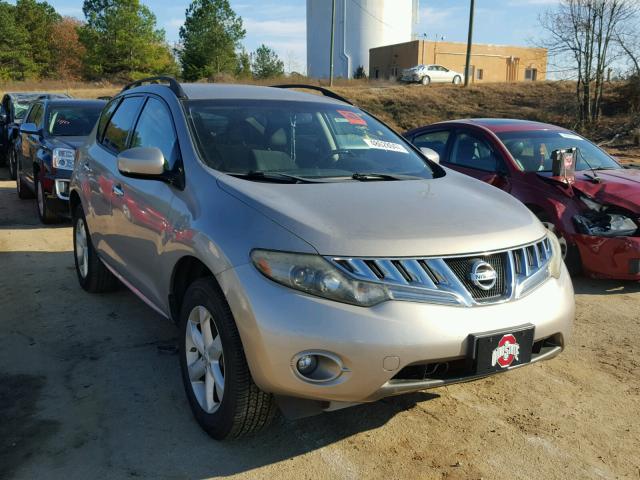 JN8AZ18UX9W010105 - 2009 NISSAN MURANO S GOLD photo 1