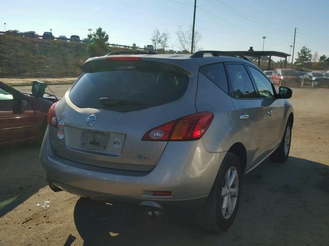 JN8AZ18UX9W010105 - 2009 NISSAN MURANO S GOLD photo 4