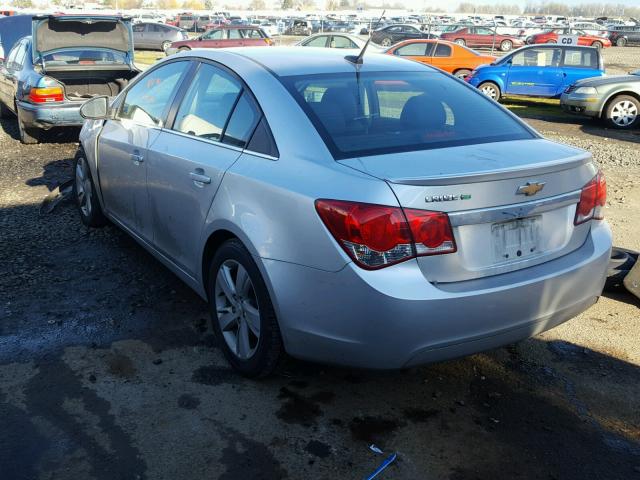 1G1P75SZ5E7100539 - 2014 CHEVROLET CRUZE SILVER photo 3