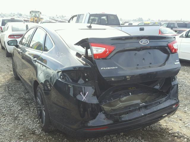 3FA6P0HDXGR366917 - 2016 FORD FUSION SE BLACK photo 3