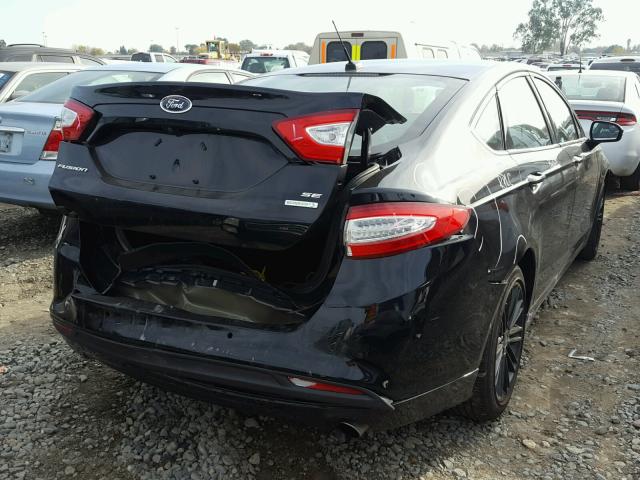 3FA6P0HDXGR366917 - 2016 FORD FUSION SE BLACK photo 4