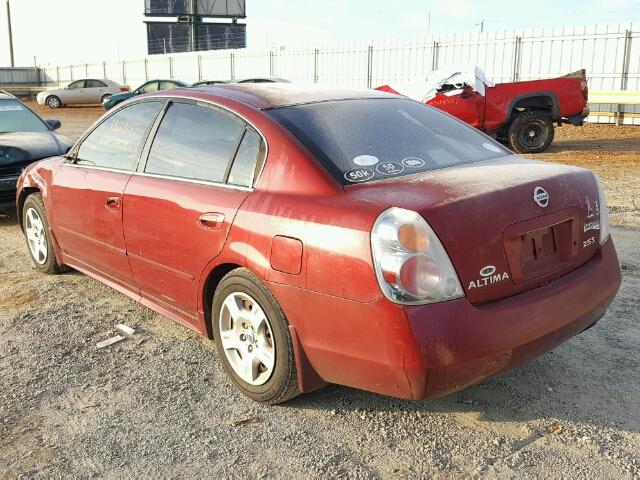 1N4AL11D43C182801 - 2003 NISSAN ALTIMA BAS BURGUNDY photo 3