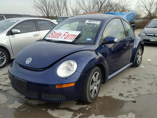 3VWRW31C86M407583 - 2006 VOLKSWAGEN NEW BEETLE BLUE photo 2