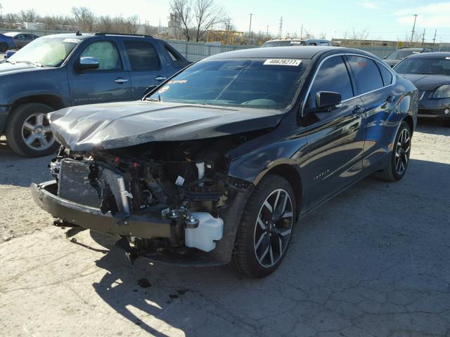 2G1105S37H9127959 - 2017 CHEVROLET IMPALA LT BLACK photo 2