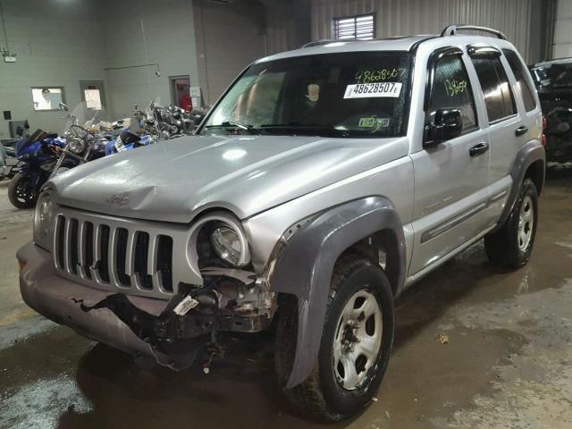 1J4GL48K32W229530 - 2002 JEEP LIBERTY SP GRAY photo 2