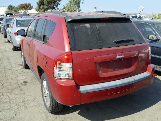 1J8FT47W18D661391 - 2008 JEEP COMPASS SP RED photo 3