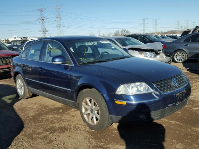 WVWPD63B44E287242 - 2004 VOLKSWAGEN PASSAT GLS BLUE photo 1