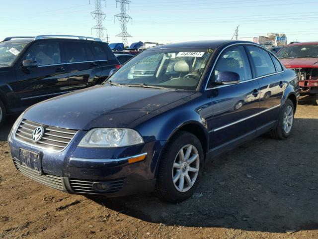 WVWPD63B44E287242 - 2004 VOLKSWAGEN PASSAT GLS BLUE photo 2