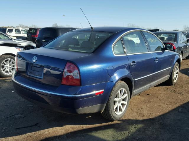 WVWPD63B44E287242 - 2004 VOLKSWAGEN PASSAT GLS BLUE photo 4