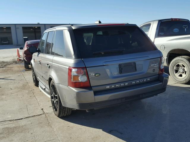 SALSK254X8A120543 - 2008 LAND ROVER RANGE ROVE GRAY photo 3