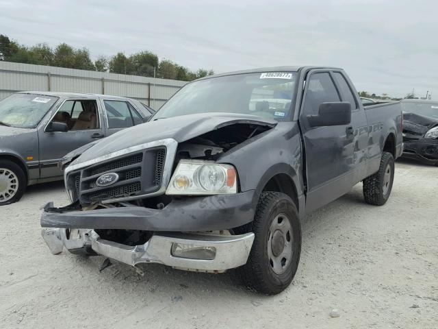 1FTRX12W84NC24796 - 2004 FORD F150 CHARCOAL photo 2