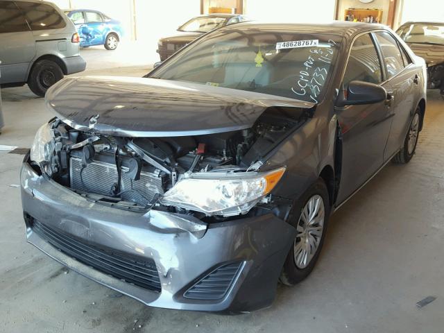 4T4BF1FK9DR313733 - 2013 TOYOTA CAMRY L GRAY photo 2