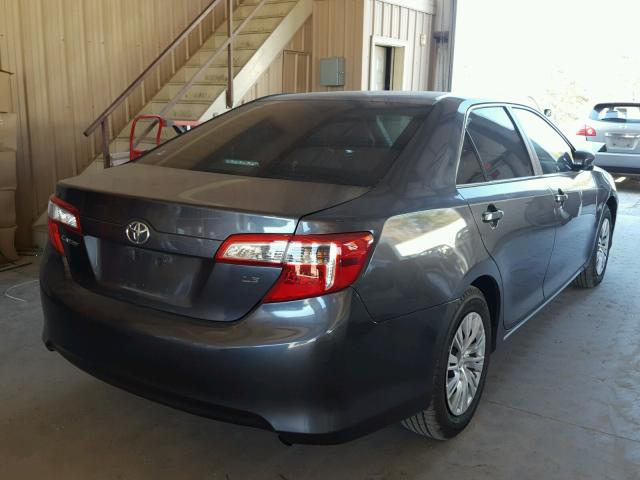 4T4BF1FK9DR313733 - 2013 TOYOTA CAMRY L GRAY photo 4