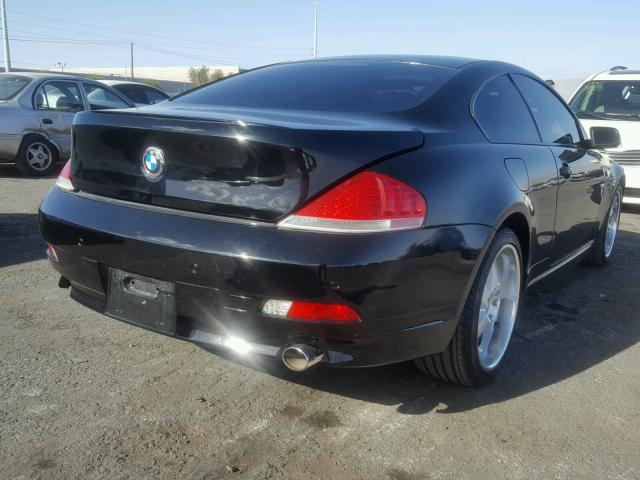 WBAEH73495B193196 - 2005 BMW 645 CI AUT BLACK photo 4