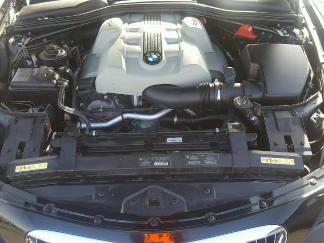 WBAEH73495B193196 - 2005 BMW 645 CI AUT BLACK photo 7