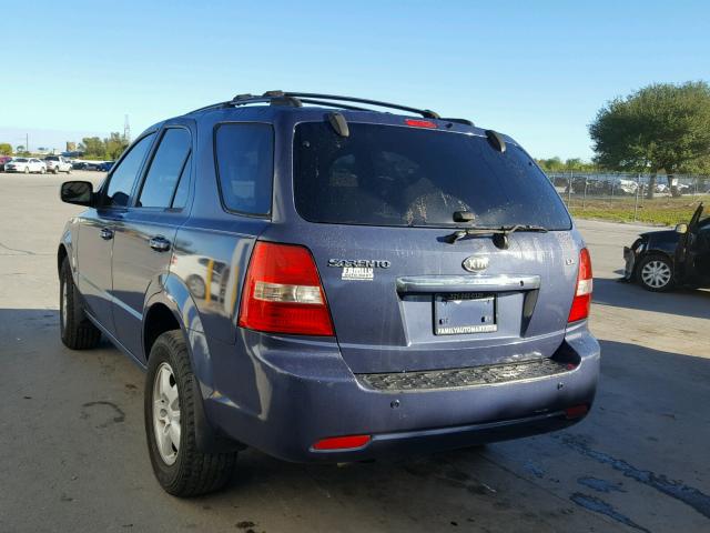 KNDJD736575717962 - 2007 KIA SORENTO EX BLUE photo 3