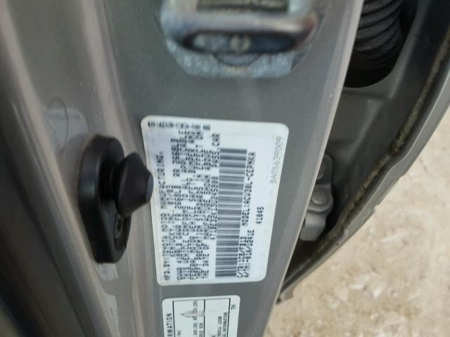 4T1BE32K13U245800 - 2003 TOYOTA CAMRY LE 灰色 照片 10