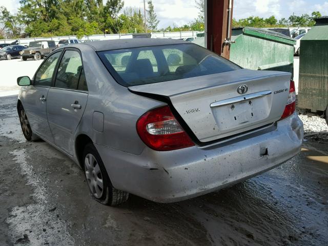 4T1BE32K13U245800 - 2003 TOYOTA CAMRY LE 灰色 照片 3