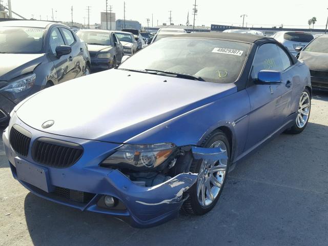 WBAEK13486CN77402 - 2006 BMW 650 I BLUE photo 2