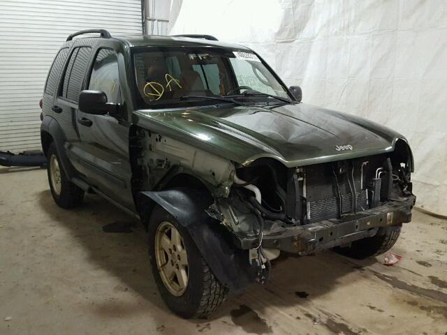 1J4GL48K07W632842 - 2007 JEEP LIBERTY SP GREEN photo 1