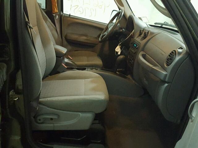 1J4GL48K07W632842 - 2007 JEEP LIBERTY SP GREEN photo 5