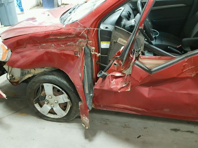 KL1TD56638B049646 - 2008 CHEVROLET AVEO BASE Qırmızı foto 10