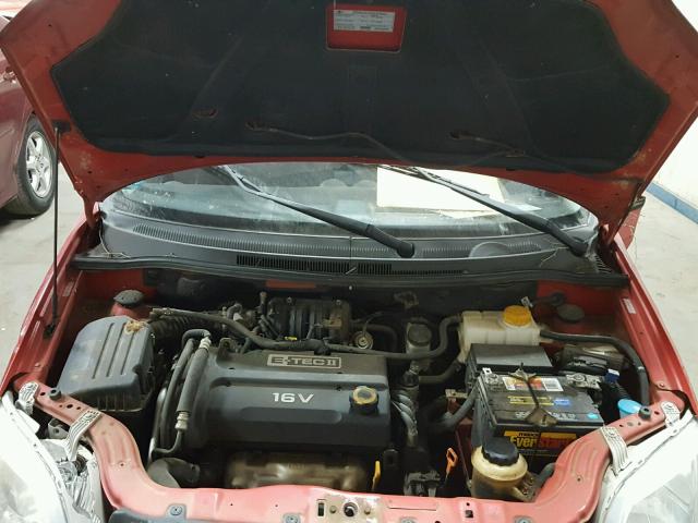 KL1TD56638B049646 - 2008 CHEVROLET AVEO BASE Qırmızı foto 7