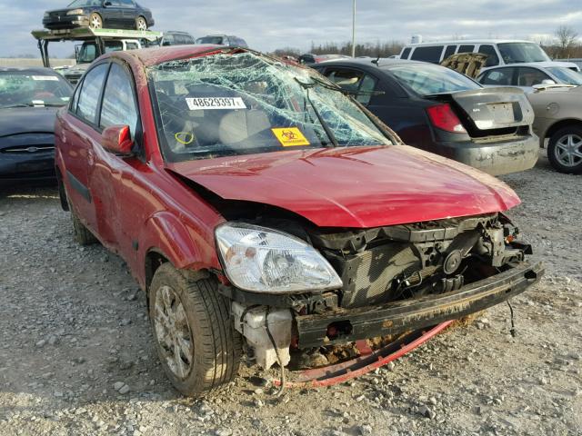 KNADE223396501252 - 2009 KIA RIO BASE RED photo 1