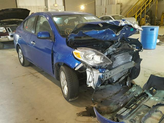 3N1CN7AP6DL862041 - 2013 NISSAN VERSA S BLUE photo 1