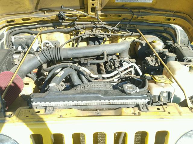 1J4FA49S42P702121 - 2002 JEEP WRANGLER / YELLOW photo 7