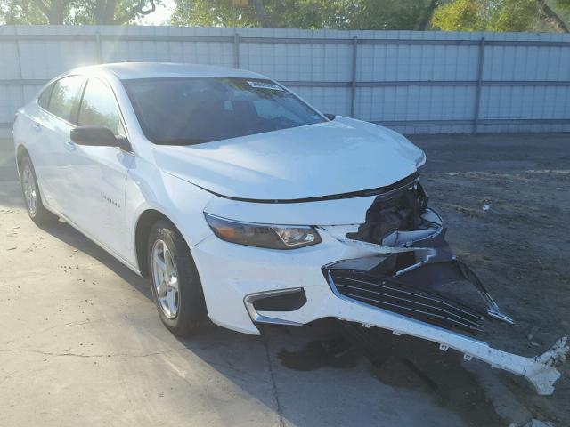 1G1ZB5STXHF141438 - 2017 CHEVROLET MALIBU LS WHITE photo 1