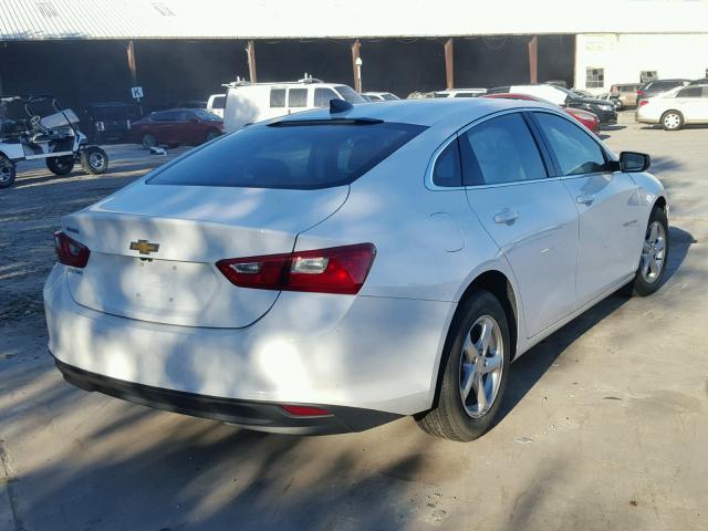 1G1ZB5STXHF141438 - 2017 CHEVROLET MALIBU LS WHITE photo 4