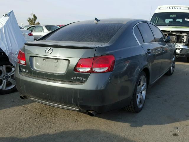 JTHBE96S670026456 - 2007 LEXUS GS 350 GREEN photo 4