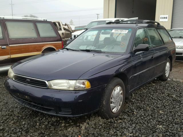 4S3BK4355W7309125 - 1998 SUBARU LEGACY L BLUE photo 2