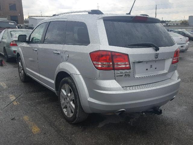 3D4GH67V19T169782 - 2009 DODGE JOURNEY R/ SILVER photo 3