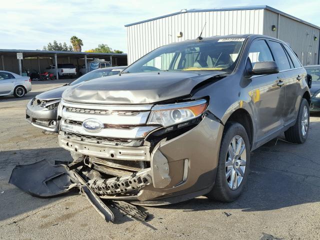 2FMDK4KC4DBC38007 - 2013 FORD EDGE LIMIT BROWN photo 2