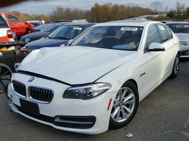 WBA5A7C55ED620245 - 2014 BMW 528 XI WHITE photo 2