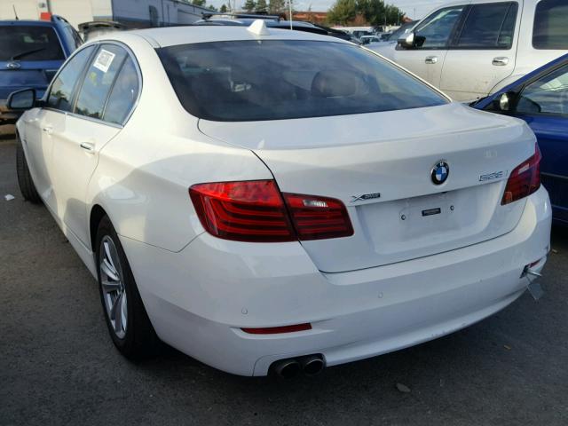 WBA5A7C55ED620245 - 2014 BMW 528 XI WHITE photo 3