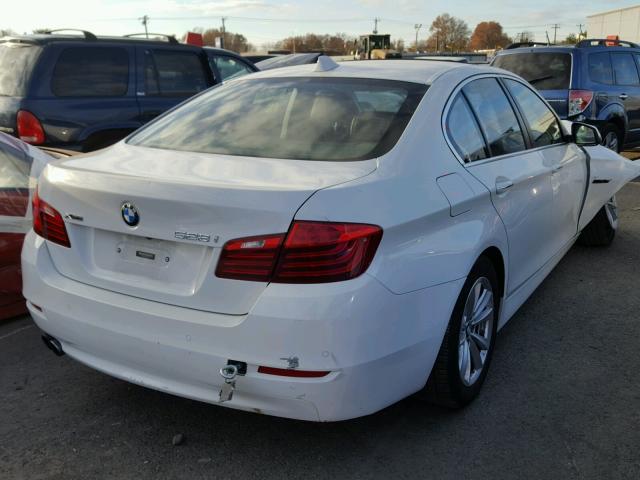 WBA5A7C55ED620245 - 2014 BMW 528 XI WHITE photo 4