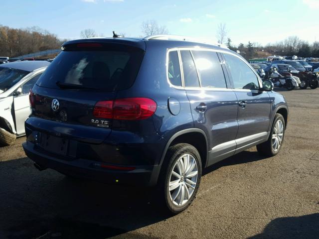 WVGBV7AX9FW599304 - 2015 VOLKSWAGEN TIGUAN S BLUE photo 4