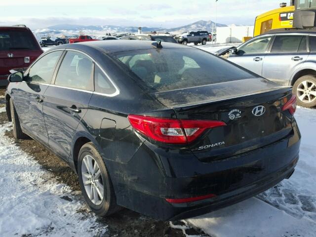 5NPE24AF9GH347236 - 2016 HYUNDAI SONATA SE BLACK photo 3