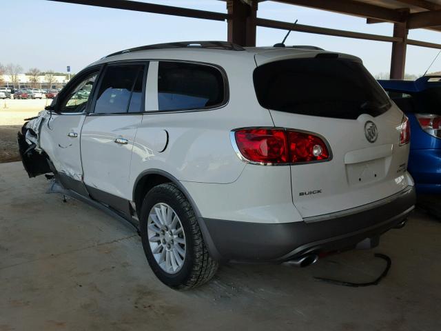 5GAER23D29J112412 - 2009 BUICK ENCLAVE CX WHITE photo 3