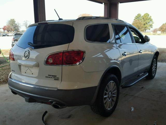 5GAER23D29J112412 - 2009 BUICK ENCLAVE CX WHITE photo 4