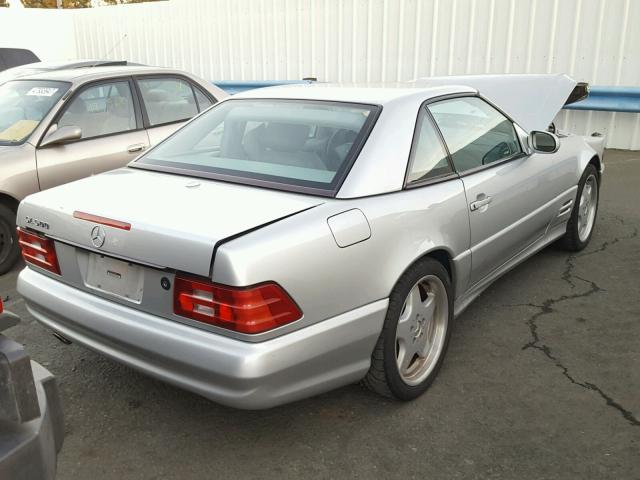 WDBFA68F91F199033 - 2001 MERCEDES-BENZ SL 500 SILVER photo 4