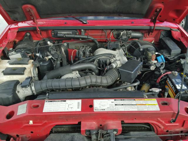 1FTYR14V1YPC17354 - 2000 FORD RANGER SUP RED photo 7