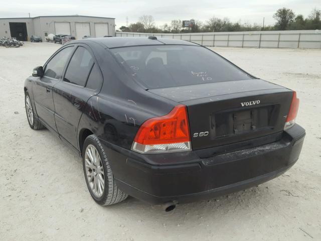 YV1RS547072624587 - 2007 VOLVO S60 T5 BLACK photo 3