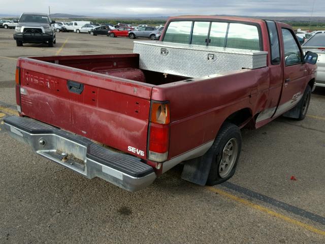 1N6HD16S4MC407939 - 1991 NISSAN TRUCK KING BURGUNDY photo 4